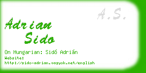 adrian sido business card