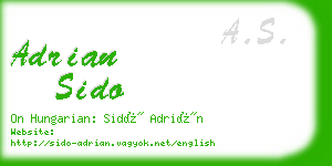 adrian sido business card